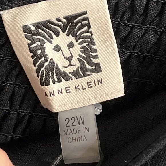 Anne‎ Klein Dress Womens 22W Black Linen Tiered Smocked Midi Boho Hippie Western - Picture 6 of 11